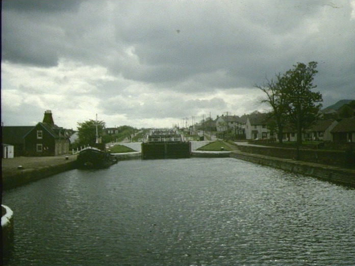 LOCKS AT THE CALEDONIAN CANAL.-1986