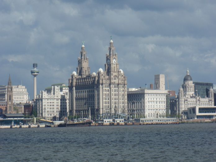 Liverpool waterfront from ferry-2011