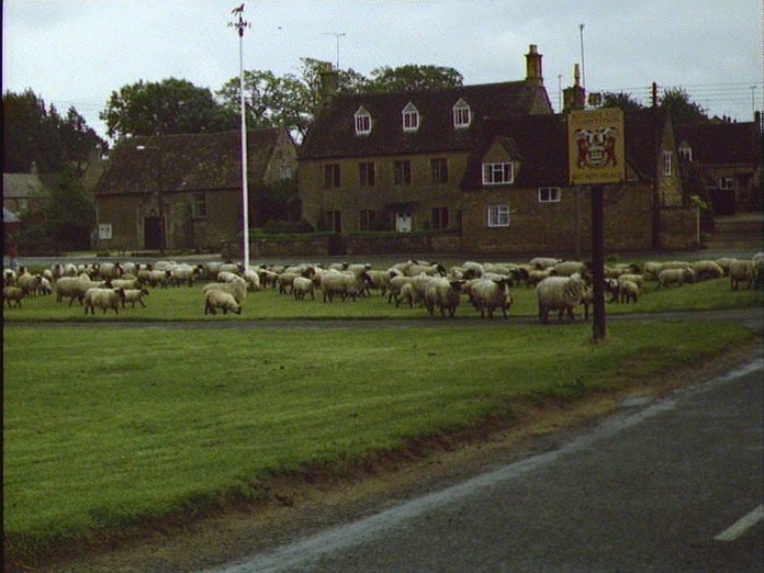 A typical village scene.