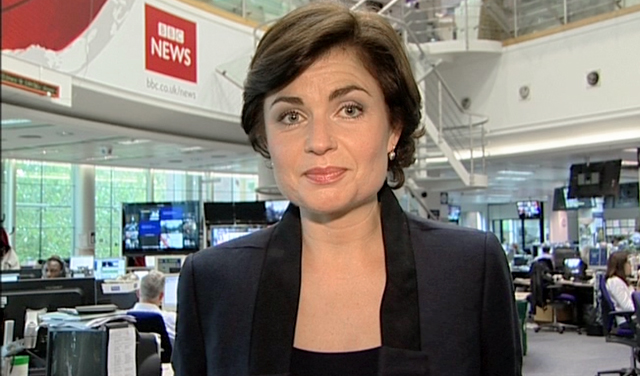 BBC News presenter Jane Hill