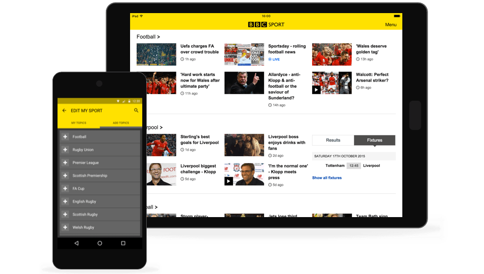 My Sport working across devices