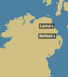 Tidal region map for N. Ireland